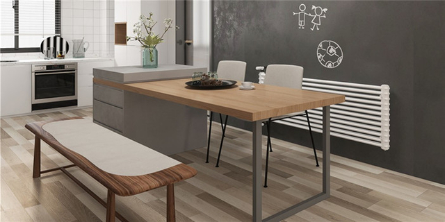 fuluru ea laminate e sa keneleng metsi bakeng sa kamore ea ho jela - mokatong oa carsem